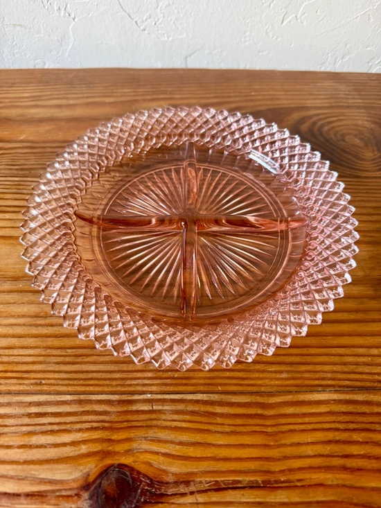 Anchor Hocking Other - Anchor Hocking Miss America Pink Divided Relish Tray 8.75"